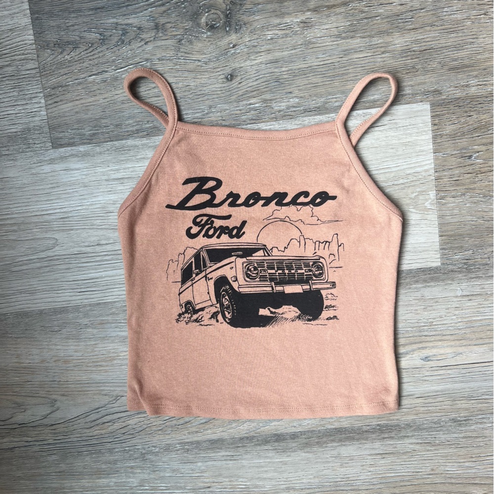 Bronco Ford Graphic cropped Tank Top